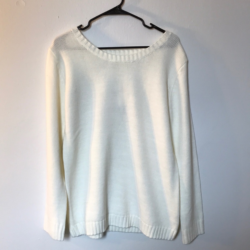 Cream sweater